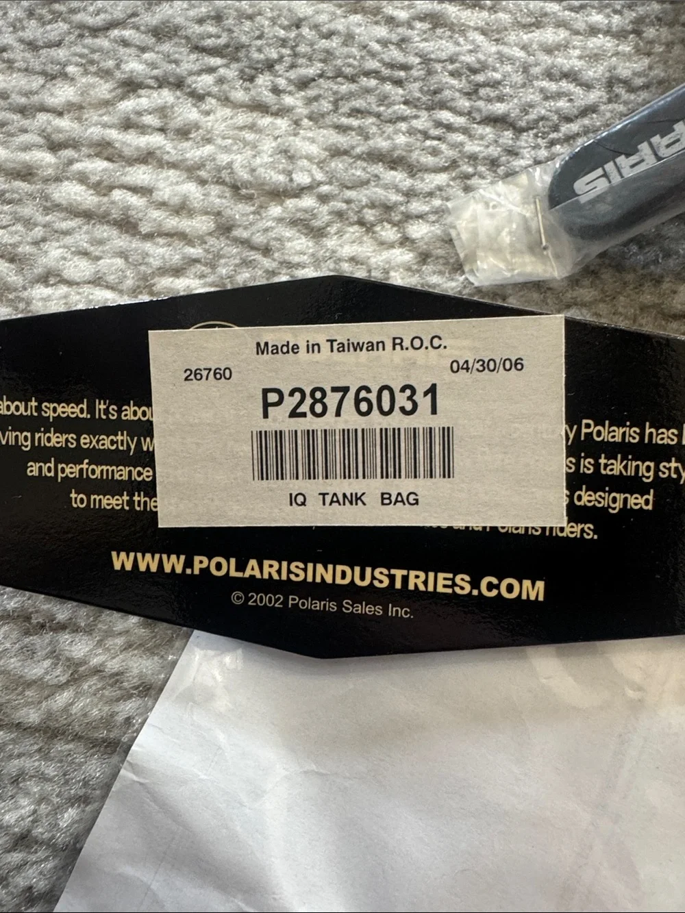 Polaris Snowmobile Tank Bag